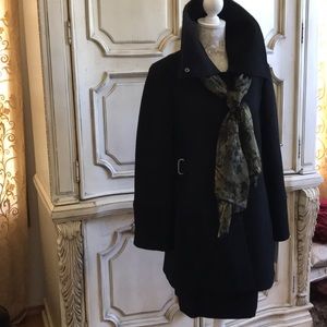 HILARY RADLEY COAT NWT VINTAGE BOILED WOOL LUXURIOUS DETAILS AND TAILORING SZ 10